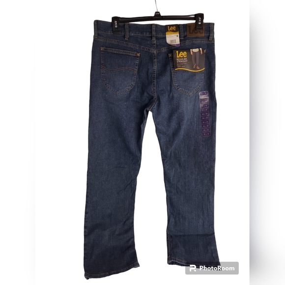 Lee Men's Regular Straight 5-Pocket Jeans - Tinted Midshade Size 36 X 30 - Picture 2 of 11